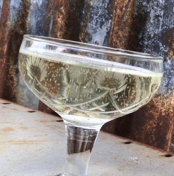 Nyproducerade i gammeldags stil. Vackra prosecco glas på fot med ristat mönster runt om. I kraftigare glas med klar yta och väl