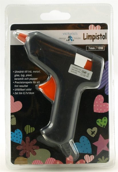 Limpistol och lim för pyssel och pynt