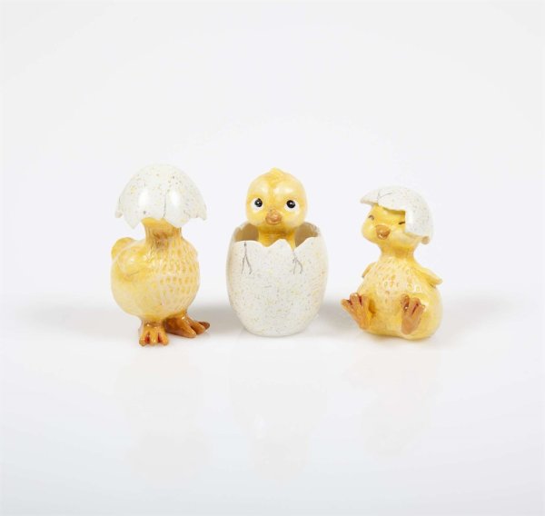 Gul kyckling med ägg