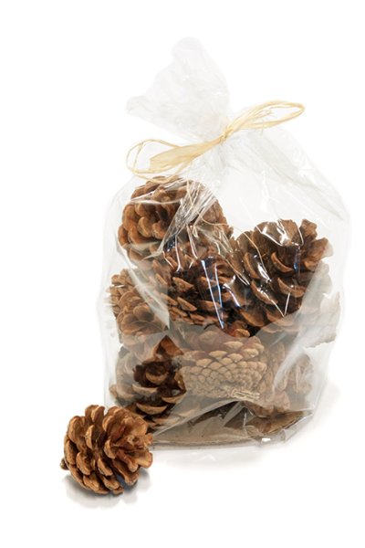 Kottar i natur material att dekorera med