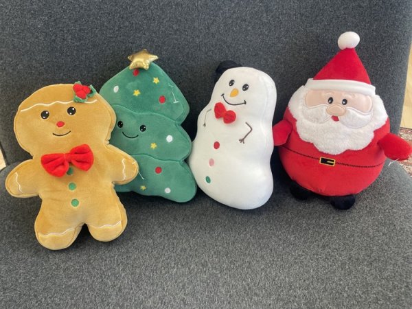 Jul mjukisar Soft Squish i gullig modell