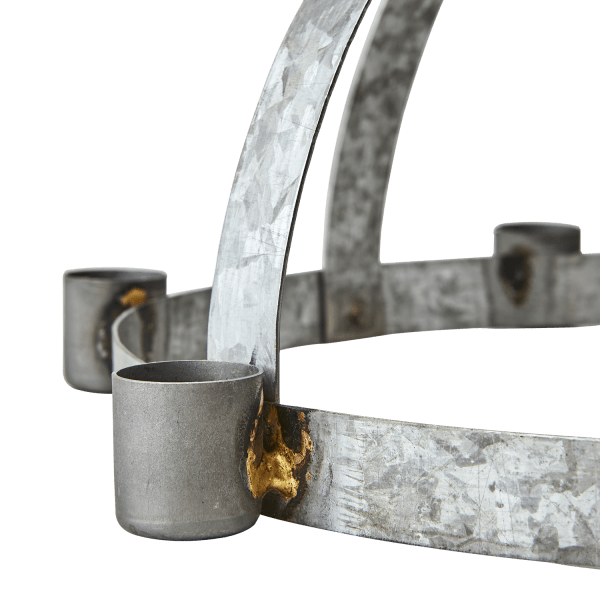 Gammeldags luciakrona Lucia i zink 