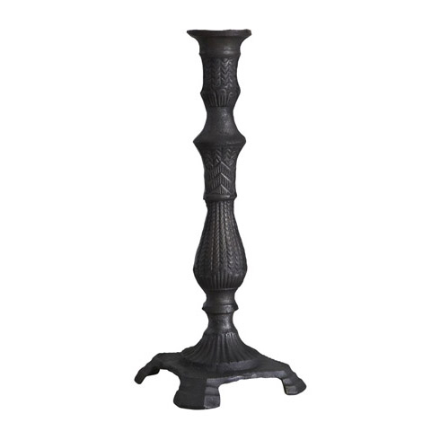 Gammeldags ljusstakar i gjutjärn