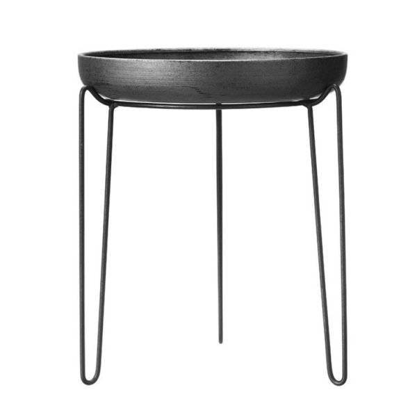Piedestal bord i snygg design. Med rund bricka upptill. Praktisk att ha i fönstret eller på skänken alt golvet när man vill få l