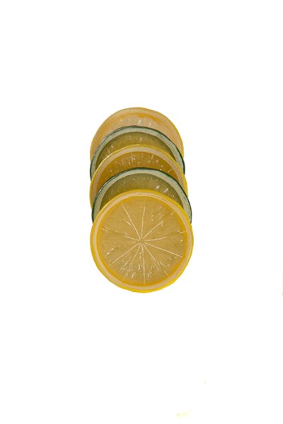 Citron & Lime skivor mixat fem skivor