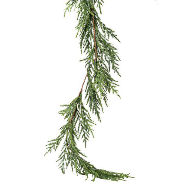 Lång grön gran girlang