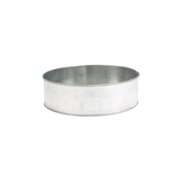 Klassiskt runt zink fat i blank modell med hög kant. Att ställa under krukor eller till glaskupor / drivkupor tex. Finns i två s