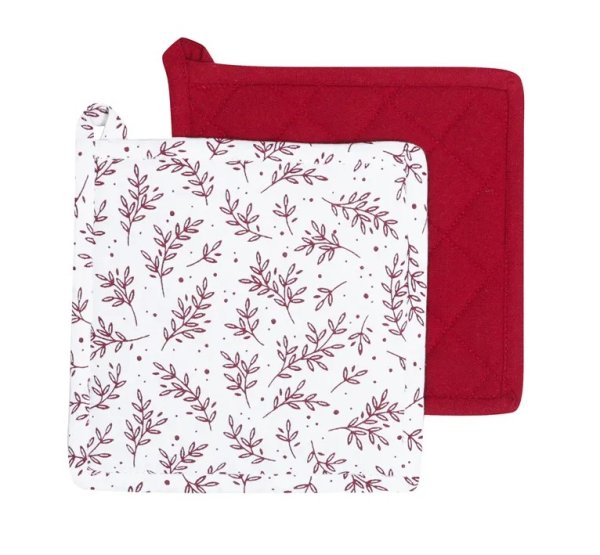 Flora grytlappar i röda och vita nyanser