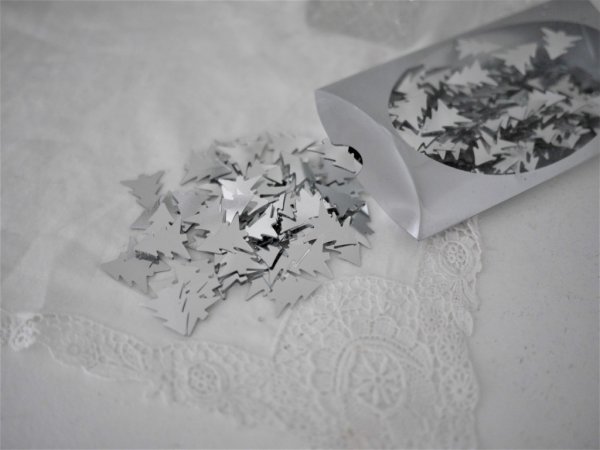 Silver konfetti att dekorera med
