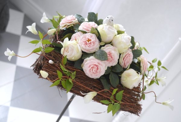 Ställning för tex blomster arrangemang