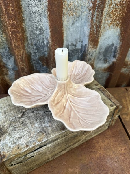 Vacker och annorlunda ljusstake Garden i porslin