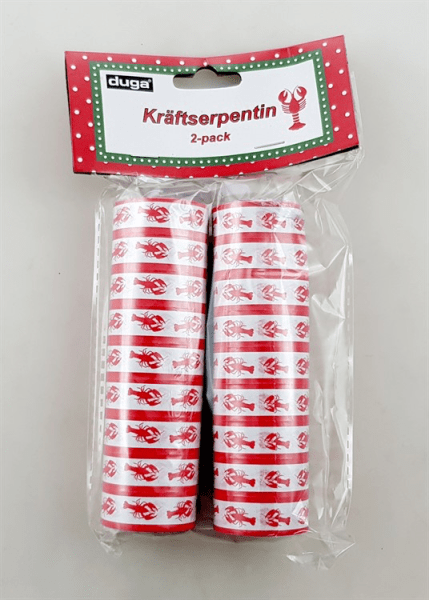 Serpentiner KRÄFTOR med motiv på vit botten 