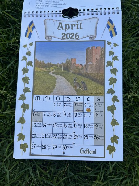 Almanacka A4 2026 Sverigealmanackan