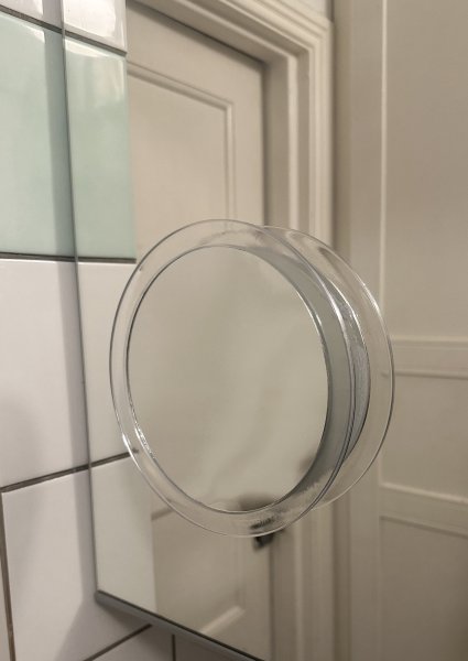 Spegel förstoringsglas med sugproppar