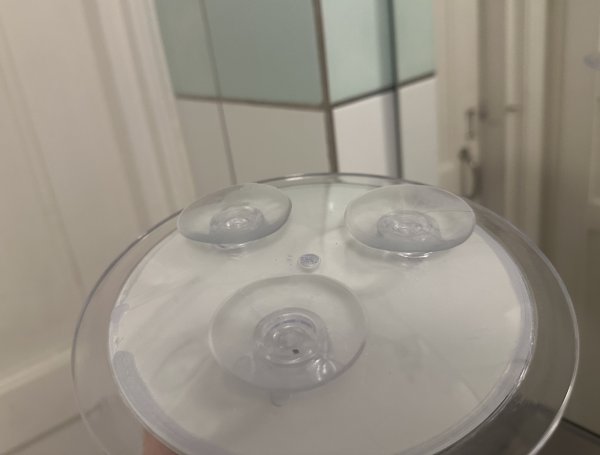 Spegel förstoringsglas med sugproppar