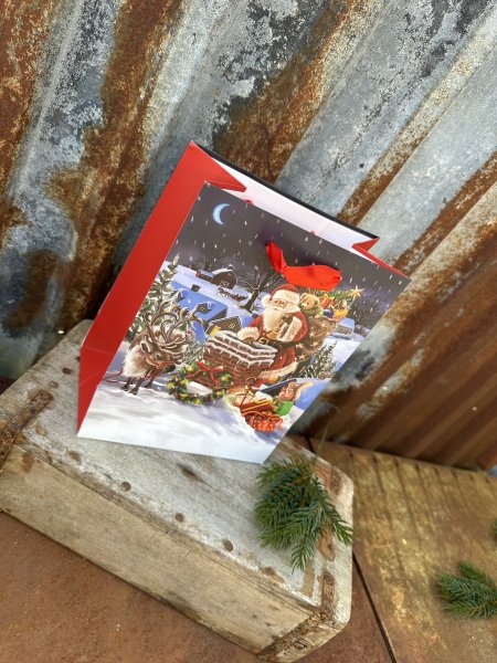 Presentpåse jul med jultomte
