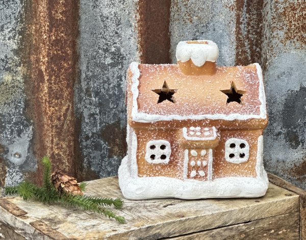 Pepparkakshus med LED belysning