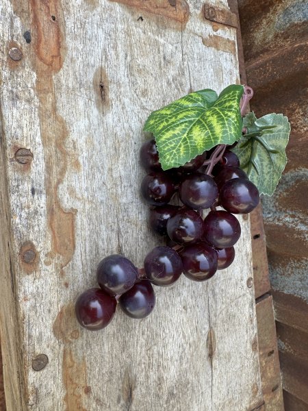 Vindruvor i klase med gröna blad 