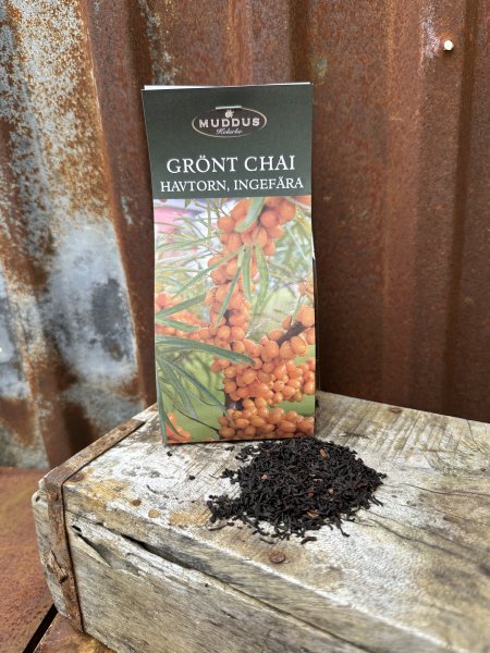 Grönt Te med smak av chai , havtorn och ingefära