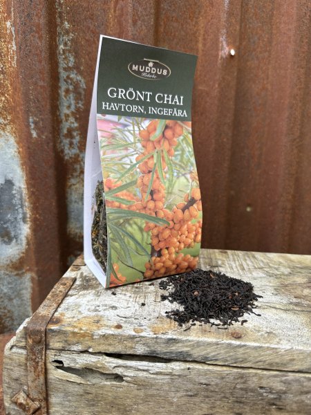 Grönt Te med smak av chai , havtorn och ingefära