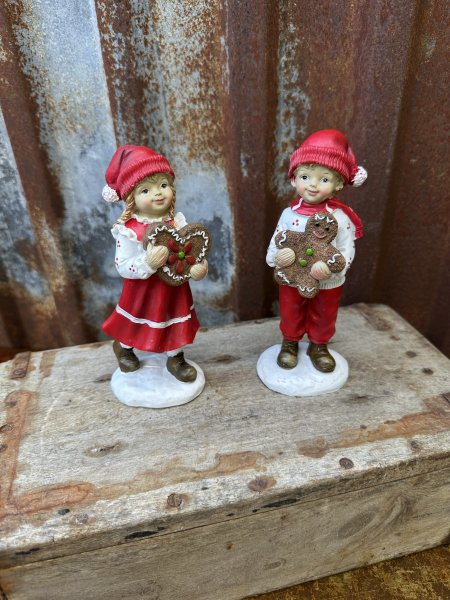 Jul / vinter barn i gammeldags modell