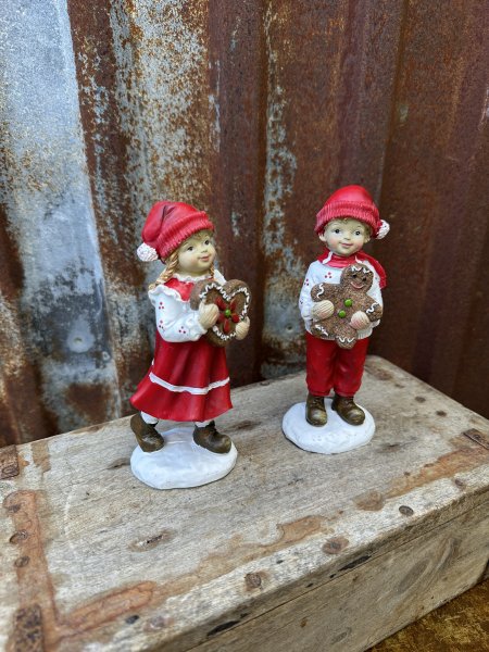 Jul / vinter barn i gammeldags modell