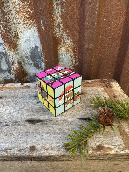 Klassisk rubiks kub med jul motiv