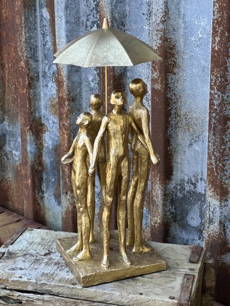 Joy vacker staty dekoration i guld