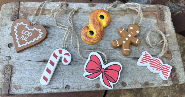 Jul hänge Lussekatt och julens goda