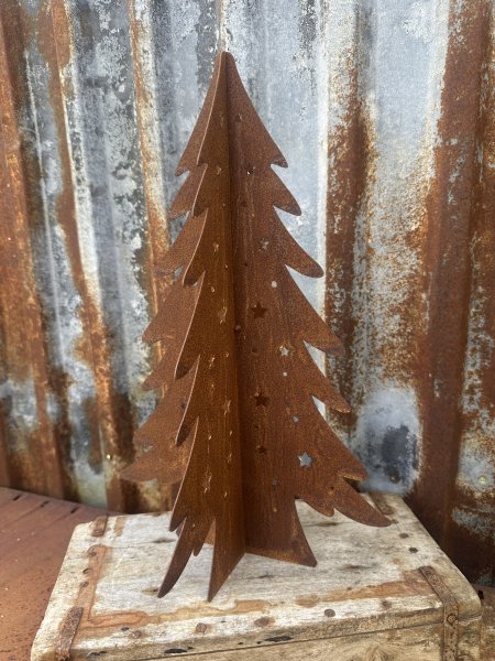 Ståtlig gran Julgran i rost 3D modell 