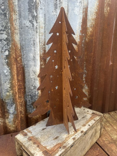 Ståtlig gran Julgran i rost 3D modell 