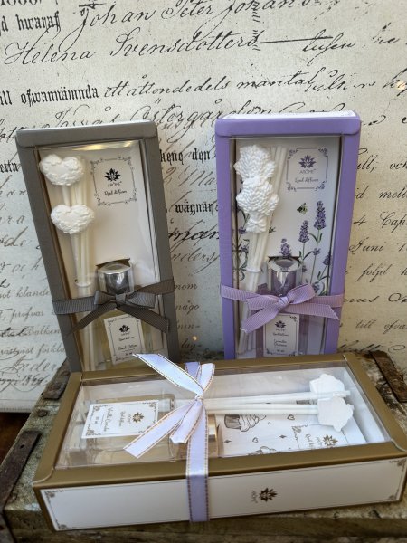 Aroma set doft pinnar Vanilj Lavendel och Bomull 