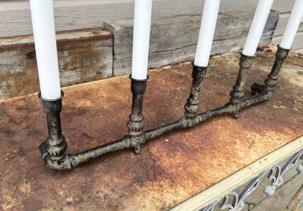 Bords ljusstake rör modell för fem ljus