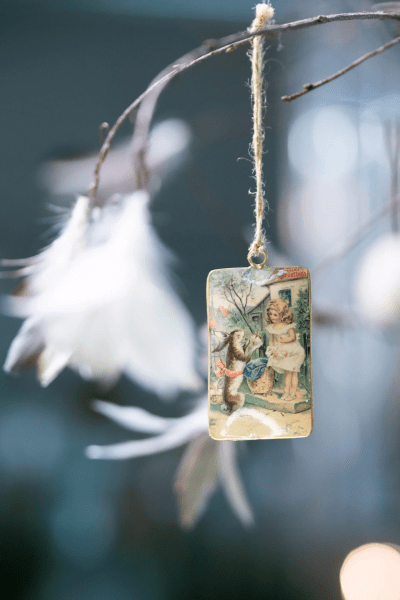 Emaljhänge Påsk med nostalgi motiv 