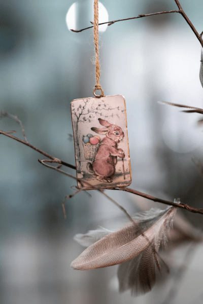 Emaljhänge Påsk med nostalgi motiv 