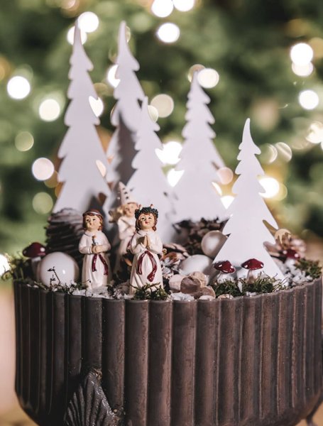 Lucia, stjärngosse och tärna på stick 