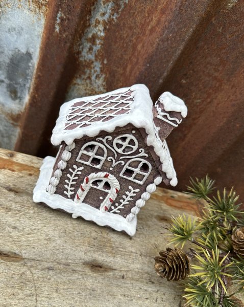 Pepparkakshus med LED belysning