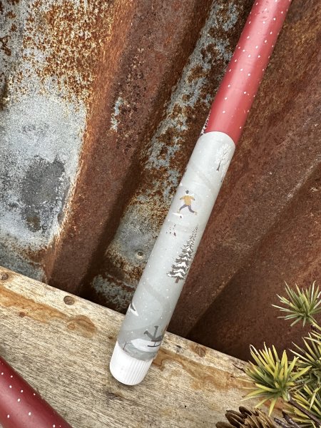 Timerljus med vackert vinter motiv 2-pack LED ljus