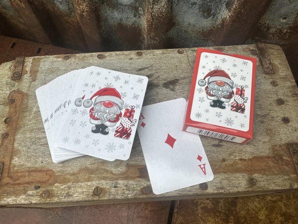 Kortlek God Jul med jultomte