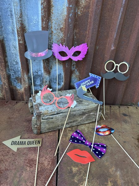 Party Fotoprops till fest nyår och kalas