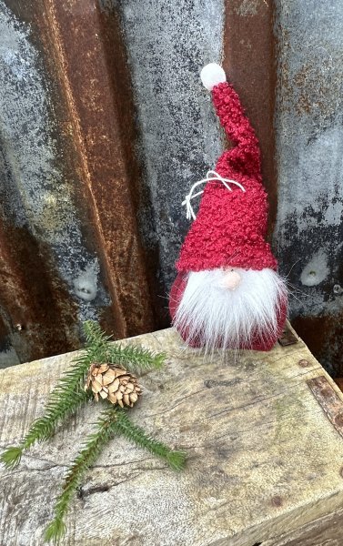 Söt skogs tomte att hänga och dekorer med 