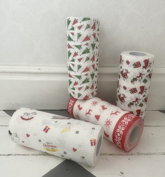 Hushållspapper med jul motiv 