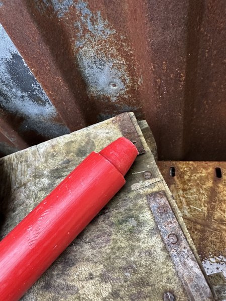 Stort rött ljus herrgårdsljus