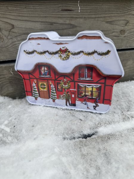 Plåtburk hus Sweet Shop