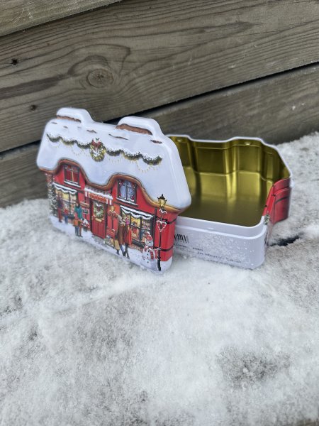 Plåtburk hus Sweet Shop