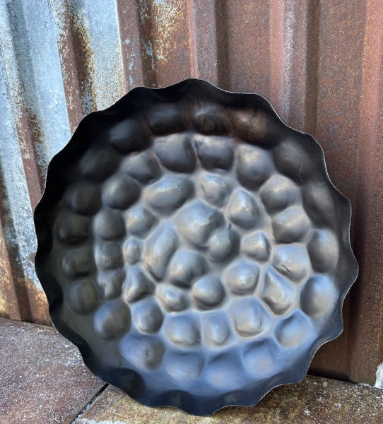 Stort fat / bricka i antik brunt
