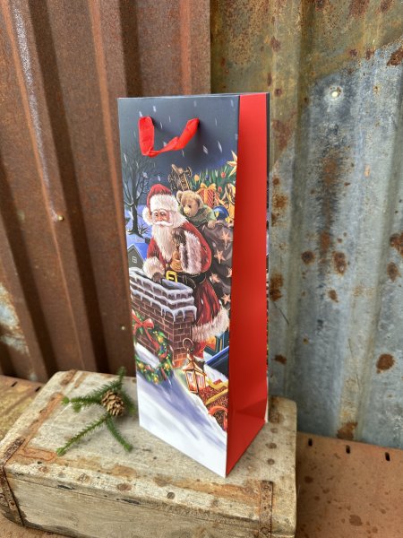 Presentpåse jul med jultomte