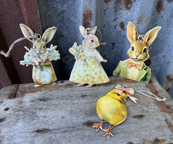 Gammeldags hänge påsk i emalj 