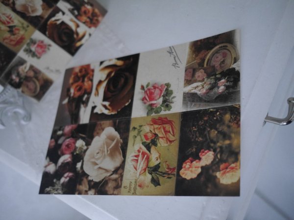 Klistermärken med rosor och änglar i Fransk stil