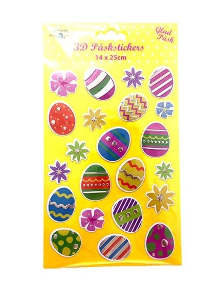 Klistermärken påsk med 3D effekt 